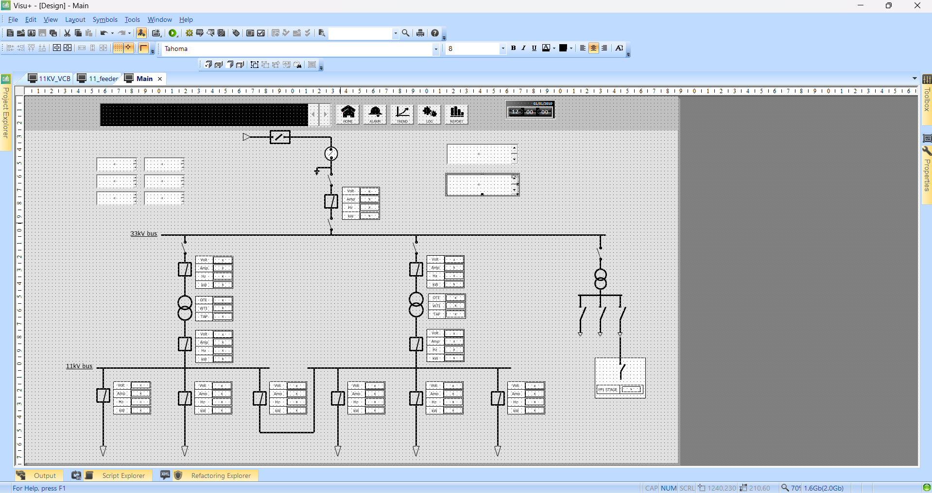 SCADA System Design in Visu+